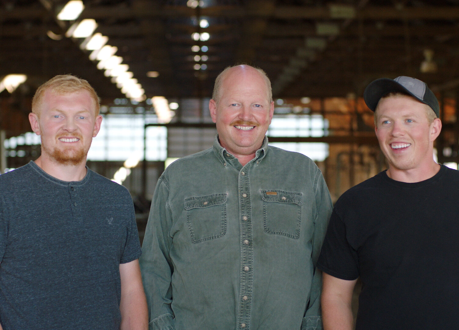 The Lipperts in their barn.