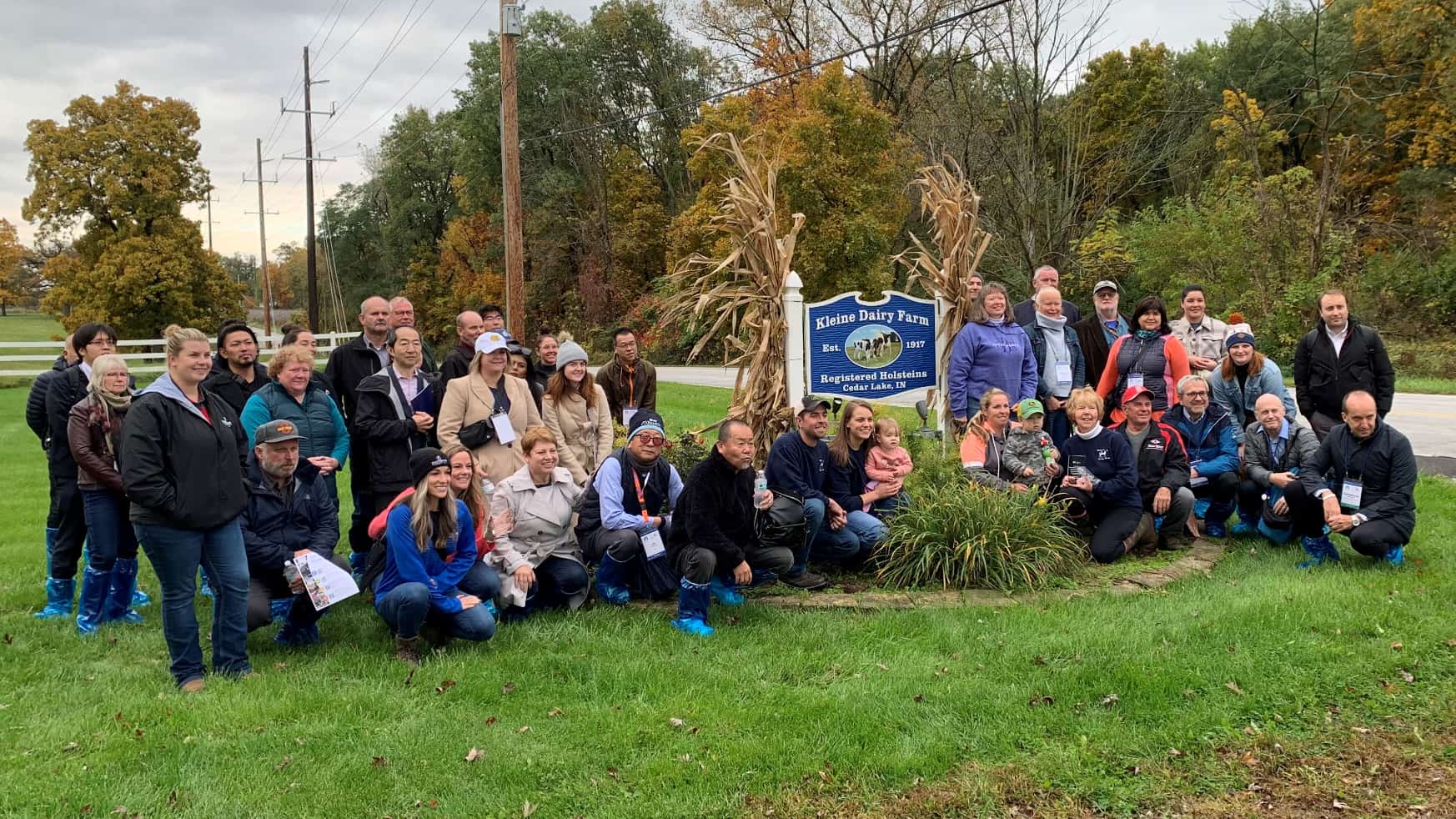 International Dairy Summit visitors