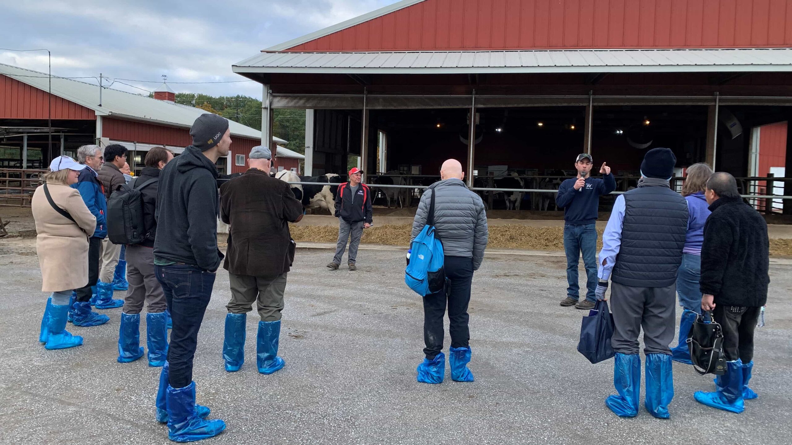 International Dairy Summit visitors