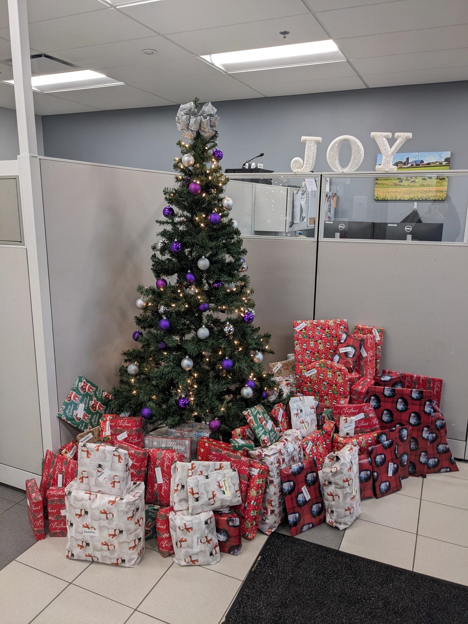 Christmas presents under a tree Christmas presents under a tree