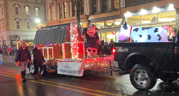 Foremost Farms Float in Greenville Christmas Parade Foremost Farms Float in Greenville Christmas Parade